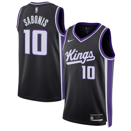 NBA Mænd Trøje Sacramento Kings Domantas Sabonis 2023-24 Nike Icon Edition Sort Swingman